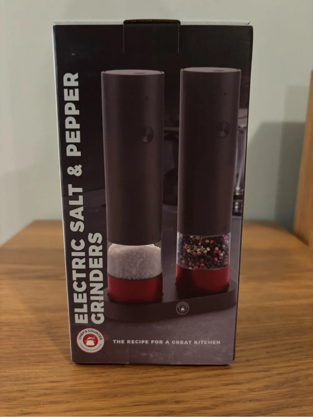 Chef's Counter Electric Salt & Pepper Grinders NEW - Picture 4 of 7